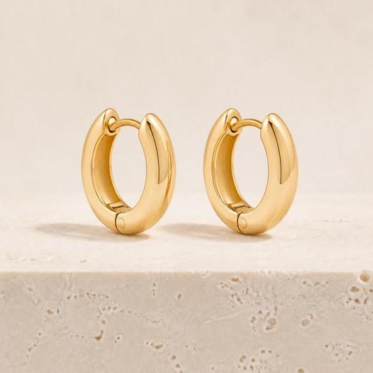 celeste huggie hoops